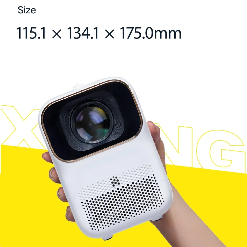 Fengmi-Xming Q1Se Mini Projetor Portátil, Filme, LCD, Exterior, Full HD, 1080P, LED, Melhor