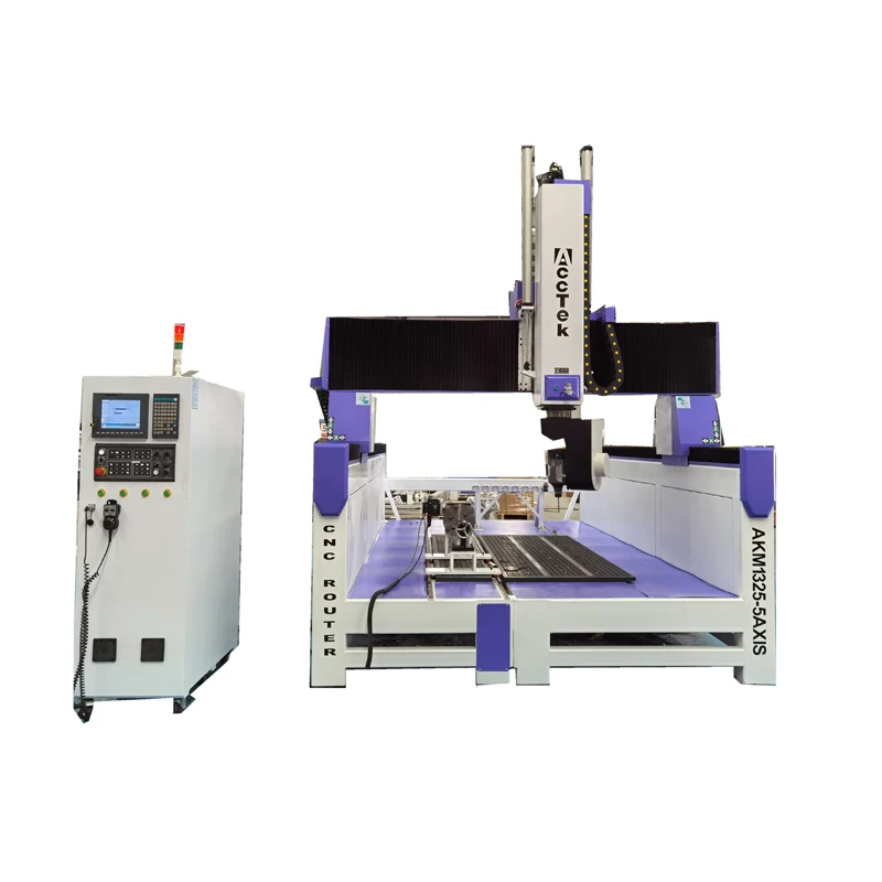 AccTek 2030 Dimension 360 Rotate Spindle Lower Table CNC Woodworking Machines for Acrylic Plastic Wood