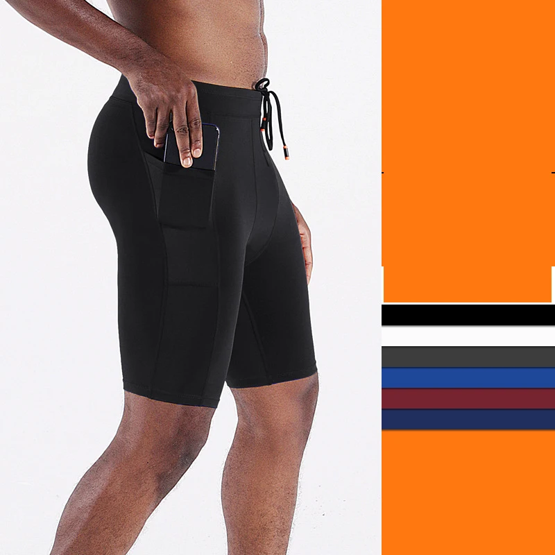 

Running Shorts Sportswear Man Basketball Bottom Tights Compression Short Pant Side Pocket Fashion Summer Sport Dry Fit Gym Wear