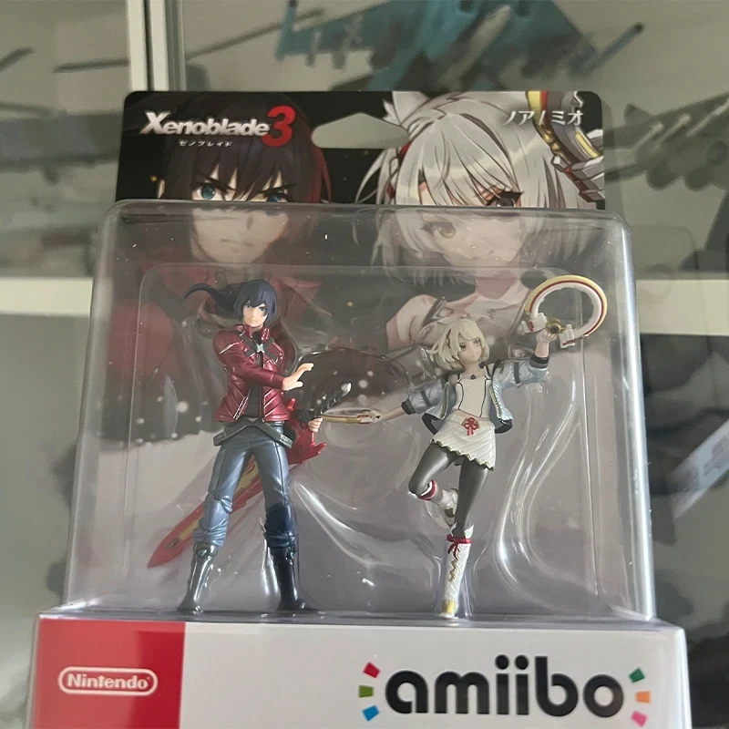 Amiibo Xenoblade chairs 3 Anime Figurine Sora Noah e Mio confezione da 2 NS NFC modello di gioco statua Action Figures regali giocattolo