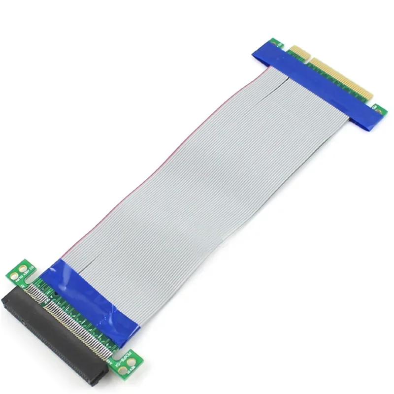 PCI-E Express 8X Riser Card Extender Extension Flexible Cord Ribbon Cable Connector Adapter