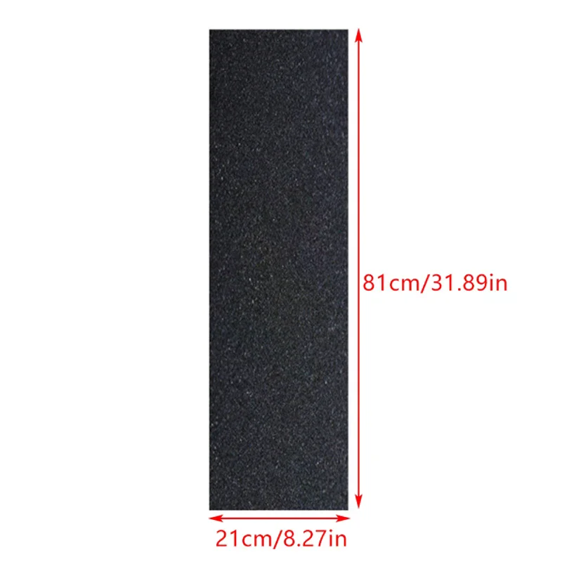 เทปกริปสเก็ตบอร์ดแบบม้วน กันน้ำ สำหรับพื้นผิวสเก็ตบอร์ด กระดาษทรายเทป 81*21 ซม. สำหรับลองบอร์ด สกู๊ตเตอร์ อุปกรณ์เสริมเทปกริป