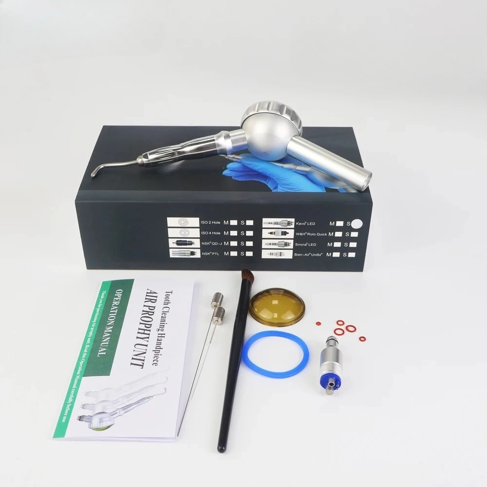 Dentals Handpiece Air Flow Polisher Polishing Prophy Air Jet Fit KV Quick Coupling Teeth Cleaning Dentistry Equipment