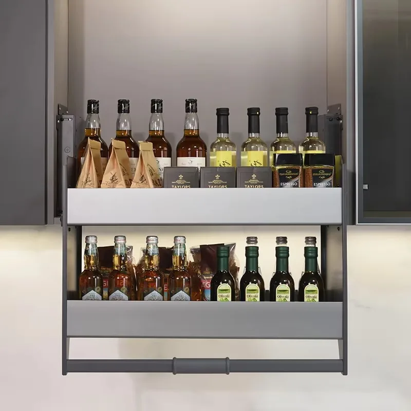 Chinese suppliers sell cabinet accessories adjustable creative concealed elevator baskets