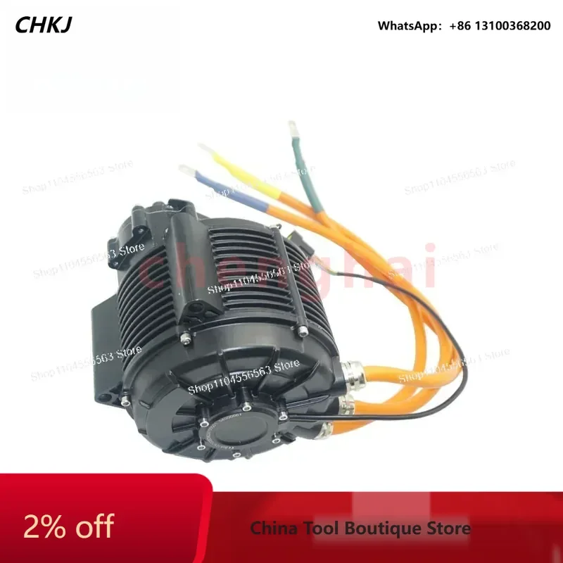 QS165 60H 20kW High Power Mid Drive Motor with 1:2.37 Gearbox, IPM PMSM Encoder Hall Type for E-Bike and EV Applications