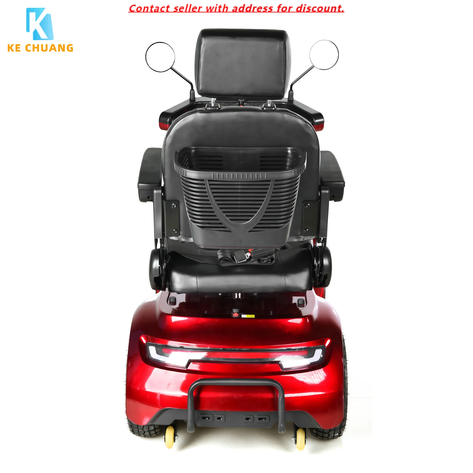 

Popular Design Custom 800W All Terrain Red Heavy Duty 4 Wheels Folding Handicapped Mobility Scooters Electric 4 Wheel