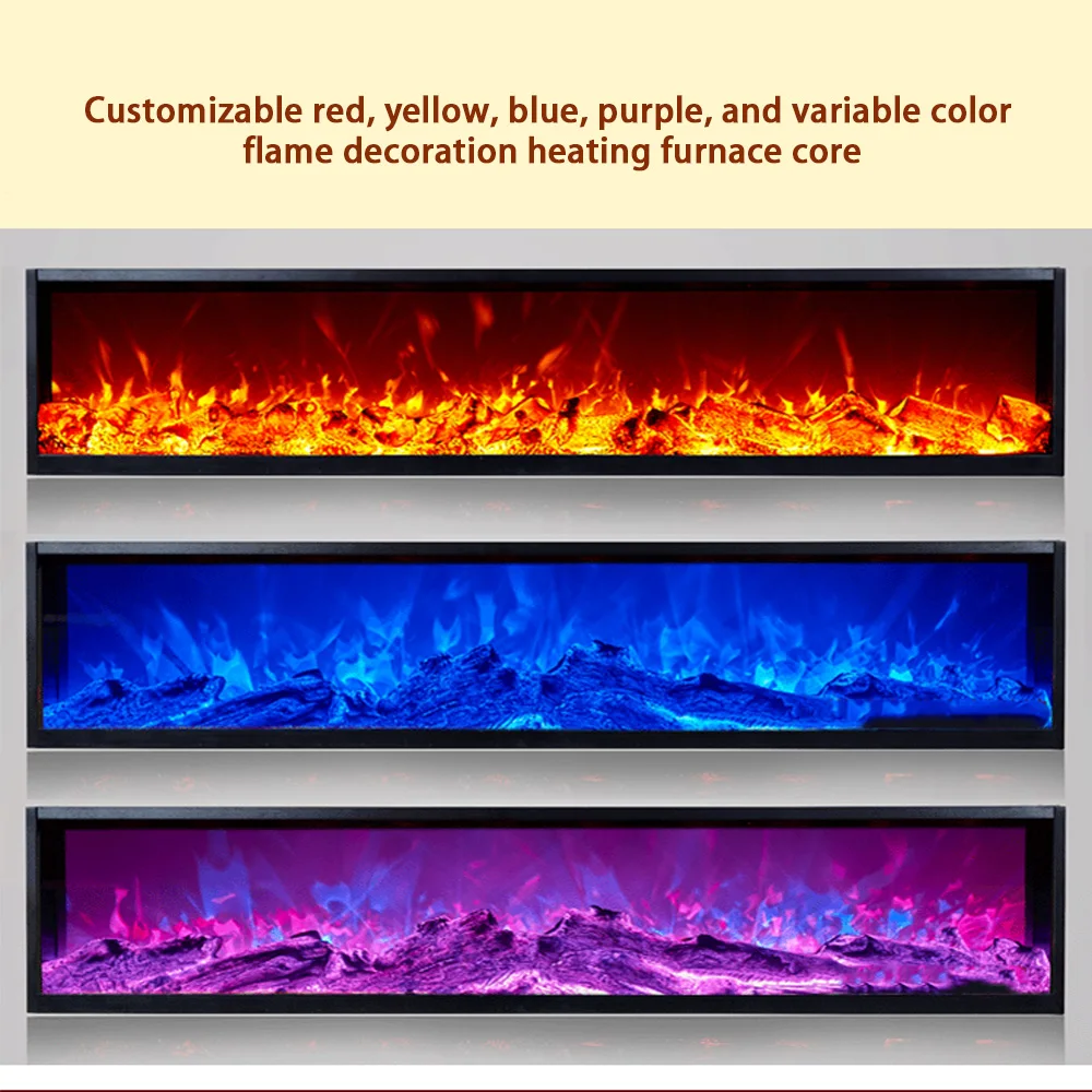 Decorative Heating Embedded European Style Electronic Fireplace Core Simulates Flame Artificial Fireplace