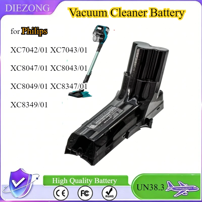 

Vacuum Cleaner Battery for Philips SpeedPro Max Aqua Stick XC7042/01 XC7043/01 XC8047/01 XC8043/01 XC8049/01 XC8347/01 XC8349/01