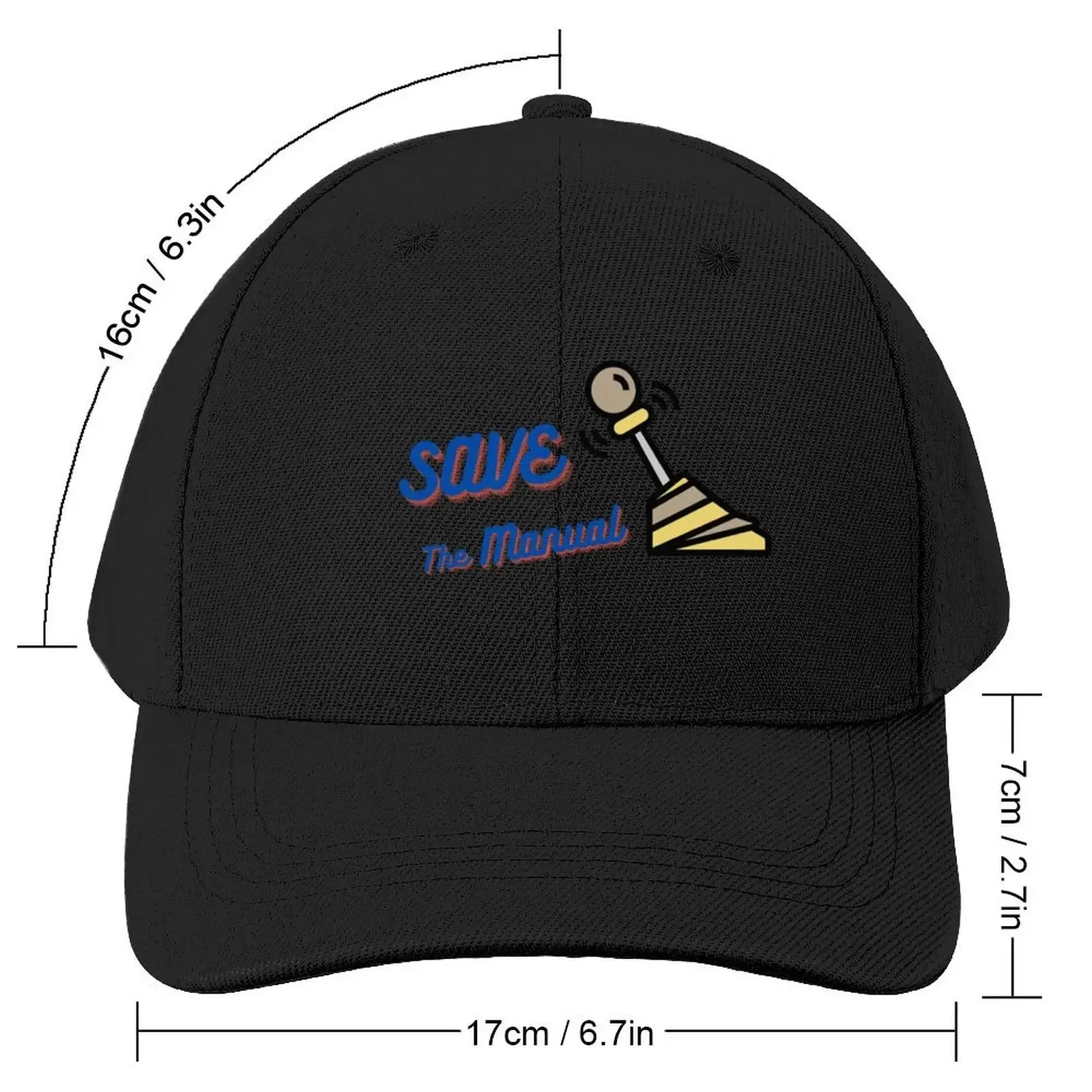 Save the Manual. Baseball Cap Snapback Cap Luxury Hat Fishing cap Hats For Men Women's