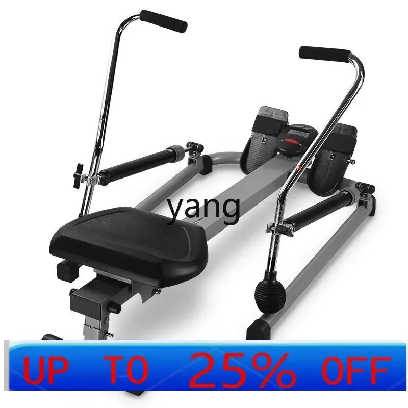 LTT Home Silent Hydraulic Rowing Machine Fitness Equipment Multifunctional Paddle Folding Exercise Waist Pull Back