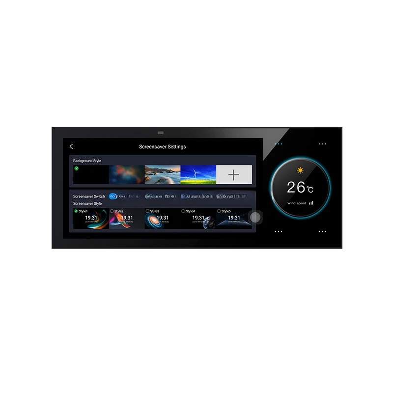 

Smart Home Control Panel Touch Screen 6 Inch Multi-functional WiFi Home Background Music System Zigbee Gateway