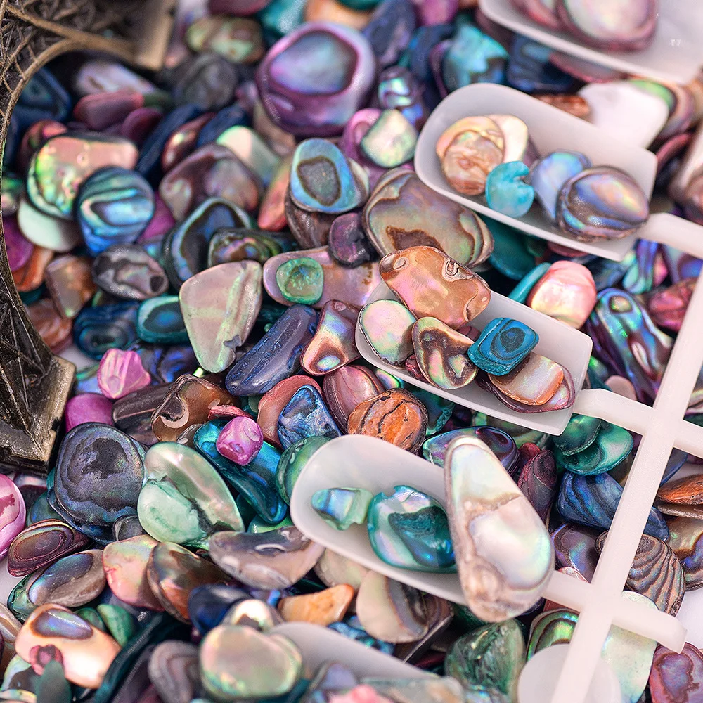 New Hot Selling Deep-sea Abalone Aurora Fragments Irregular Nail Art Gravel DIY Decoration Filling Accessories