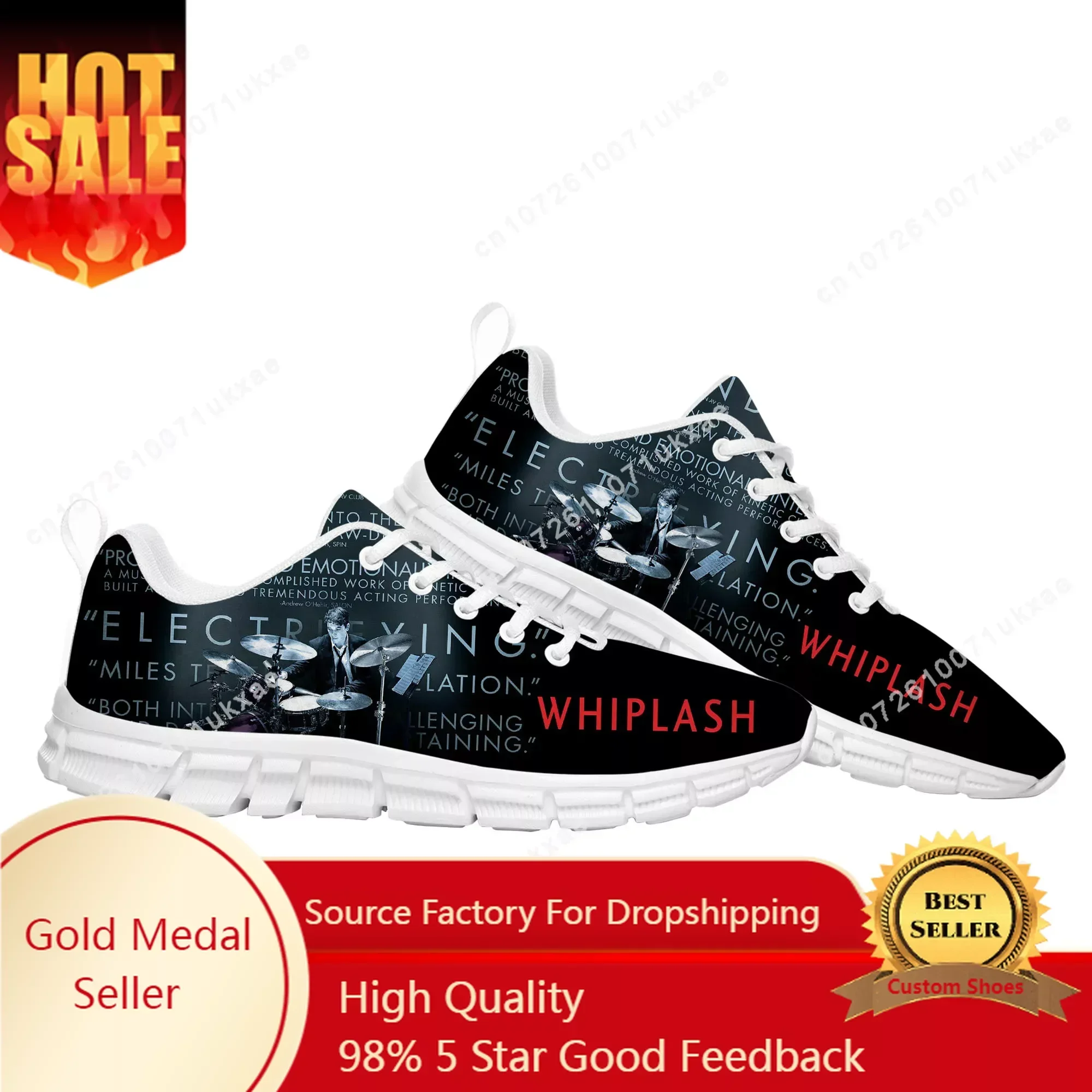 

Whiplash Movie Sports Shoes Mens Womens Sneakers High Quality Drummer Casual Sneaker Couple Custom Shoes