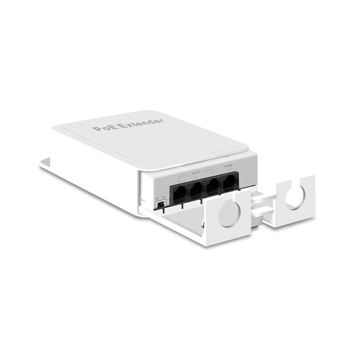 3 Port POE Extender 10/100Mbps 1 to 3 Network Switch Repeater with IEEE802.3Af Plug&Play for PoE Switch NVR IP Camera