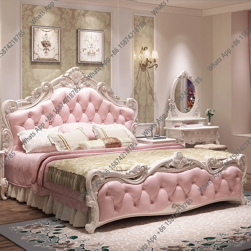 

A Princess Modern Designer Bedroom Set Double High End Bedding Luxury Bedroom Set Girl Design Letti E Mobili Nordic Furniture