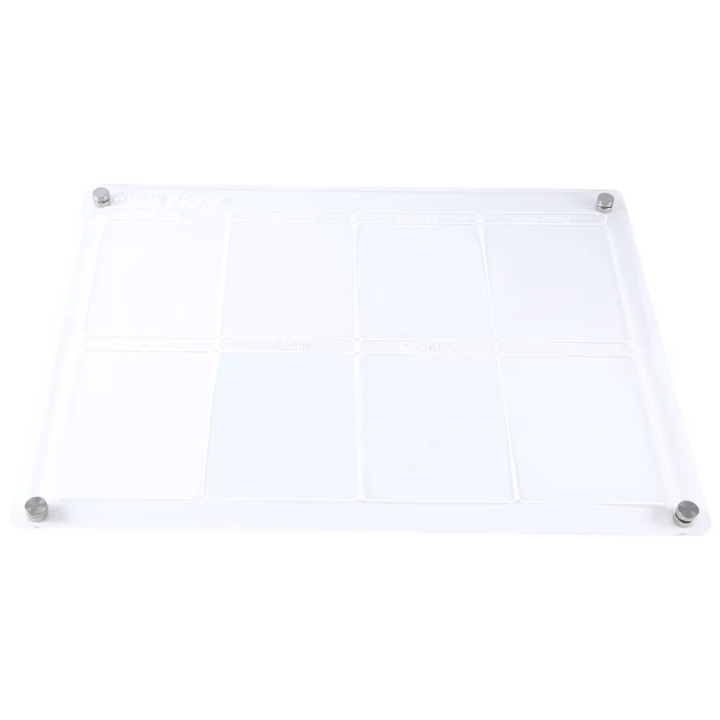 تقويم احترافي للمسح الجاف، لوح مغناطيسي، مخطط أسبوعي، مسح مغناطيسي شفاف، مغناطيسي سهل الاستخدام أ #4