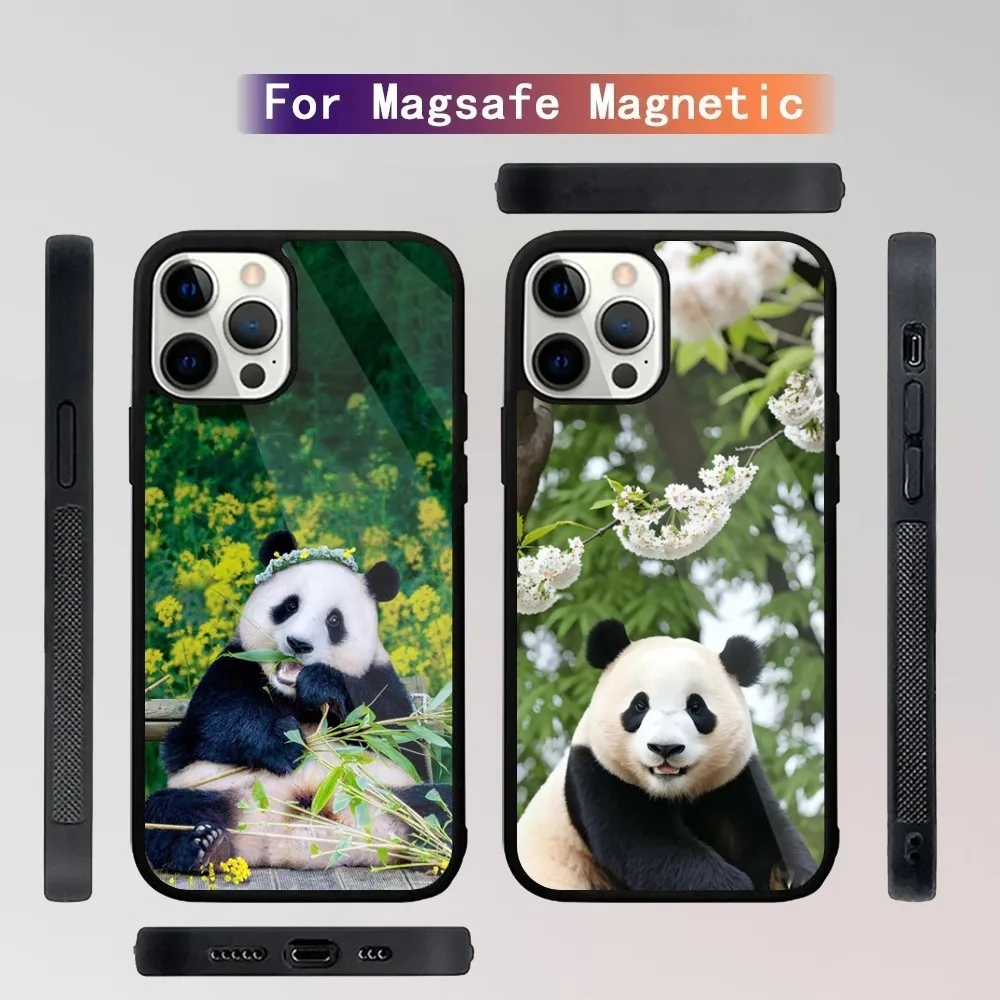 F-Fubao panda Animal  Phone Case For iPhone 15,14,13,12,11,Plus,Pro,Max Mini Magsafe Magnetic Wireless Charging