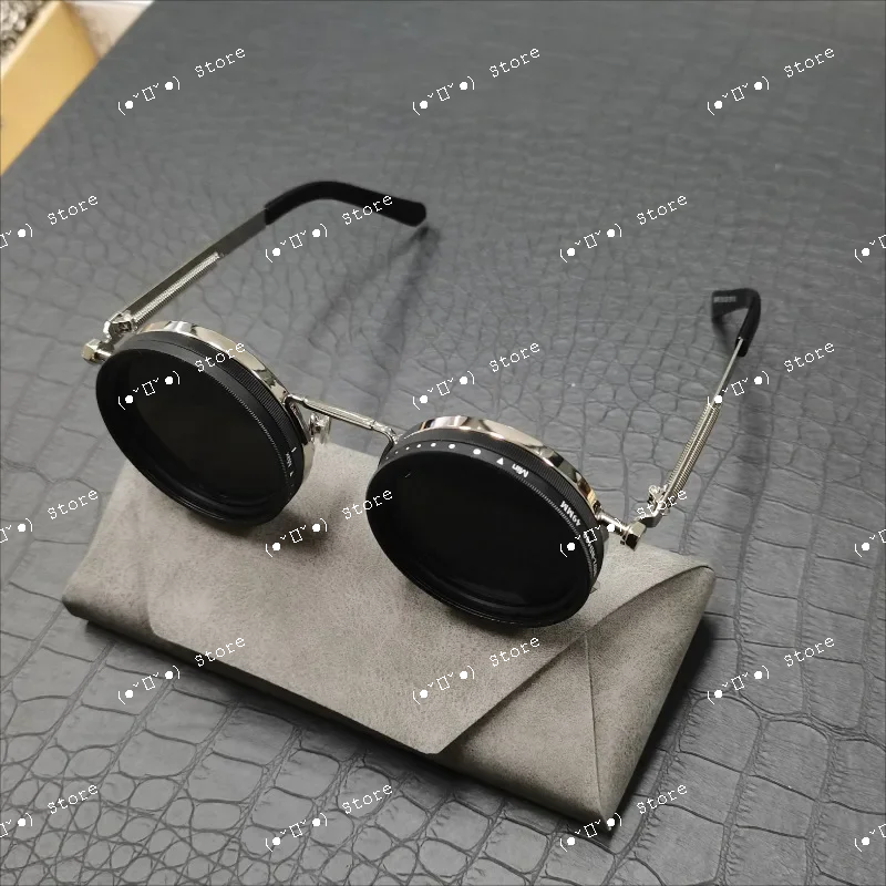 

Vintage Handmade ND9 Polarized Adjustable Sunglasses alloy Round Frame Men's Outdoor Fishing Filter UV400 Driving Sun Glasses