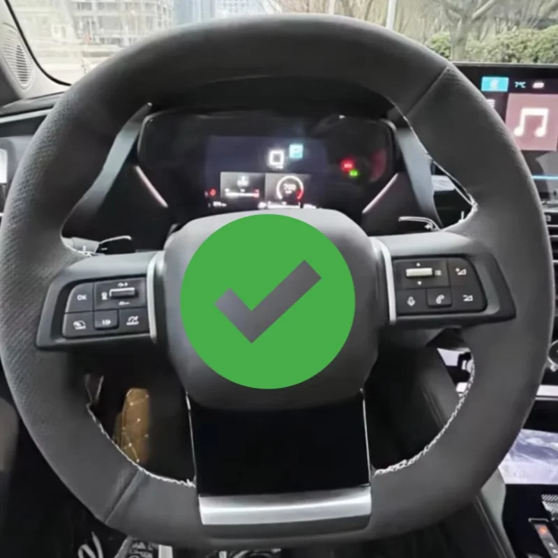 

Customize DIY Anti Slip And Comfortable Suede X C5X 2021 2022 Interior Accessories Car Steering Wheel Cover For Citroen C5