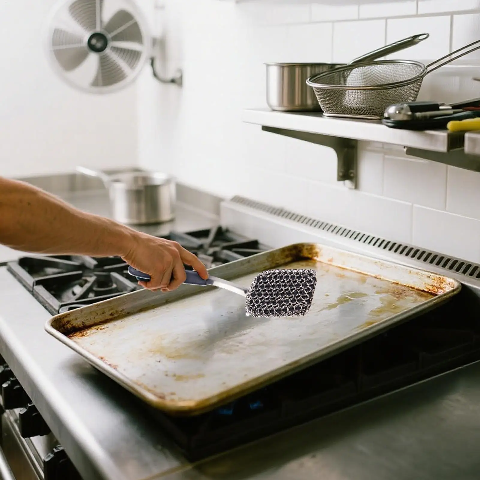 

Щетка для гриля для барбекю, щетка для горшка с силиконовой длинной ручкой, скребок из нержавеющей стали, инструмент для чистки уличного гриля, барбекю на заднем дворе