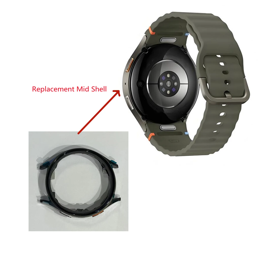 

1 шт. сменная рамка для часов, средняя рамка для умных часов для Samsung Galaxy Watch 7 (44 мм), SM-L315/L310, аксессуары