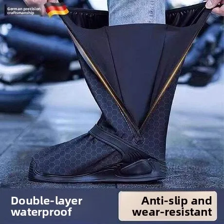 

Men's High-Tube Rain Boots Waterproof Oil-Resistant Outdoor Silicone Wear-Resistant Fishing Slip-Resistant Adult Water Boots