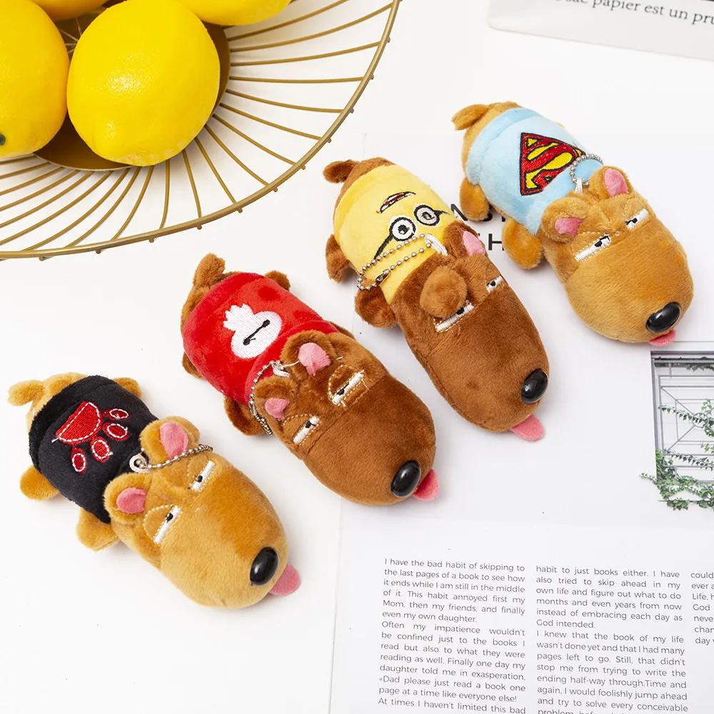 

12CM New Cartoon Puppy Plush Toys Creative Cute Party Cool Dog Doll Children's Birthday Gift Couple Kawaii Dolls