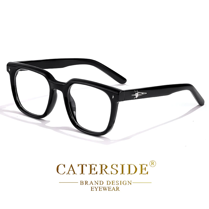 CATERSIDE Anti-Blaulicht-Brille für Herren, Markendesign, TR90, quadratische Rahmen, Brillen für Damen, Business, minimalistische Mode, transparente Gläser – Detail 17