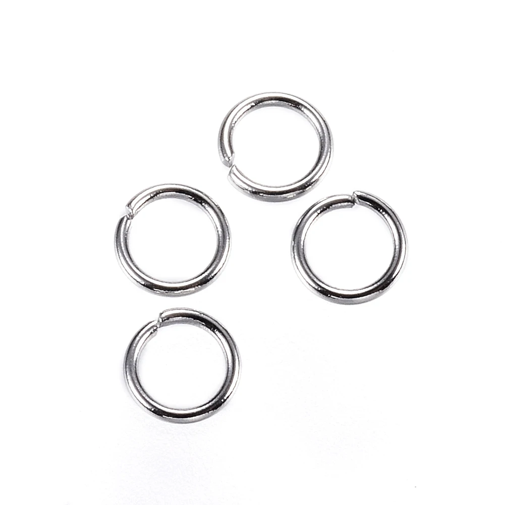 

2000pcs 4mm 304 Stainless Steel Open Jump Rings Split Ring Connectors for Earrings Bracelet DIY Jewelry Findings