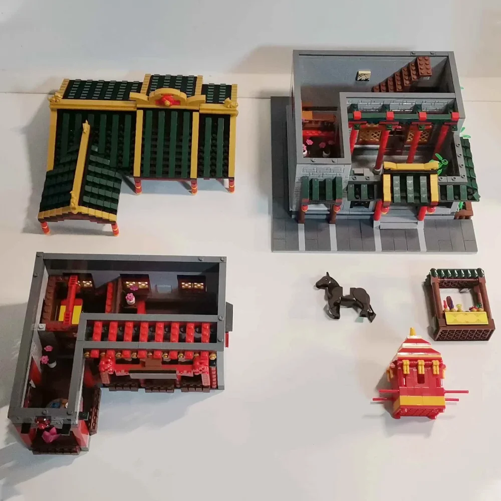 クリエイティブ MOC 3320 個の家モデルビルディングブロックセット愛らしい街並みを創造する建築傑作装飾ギフト