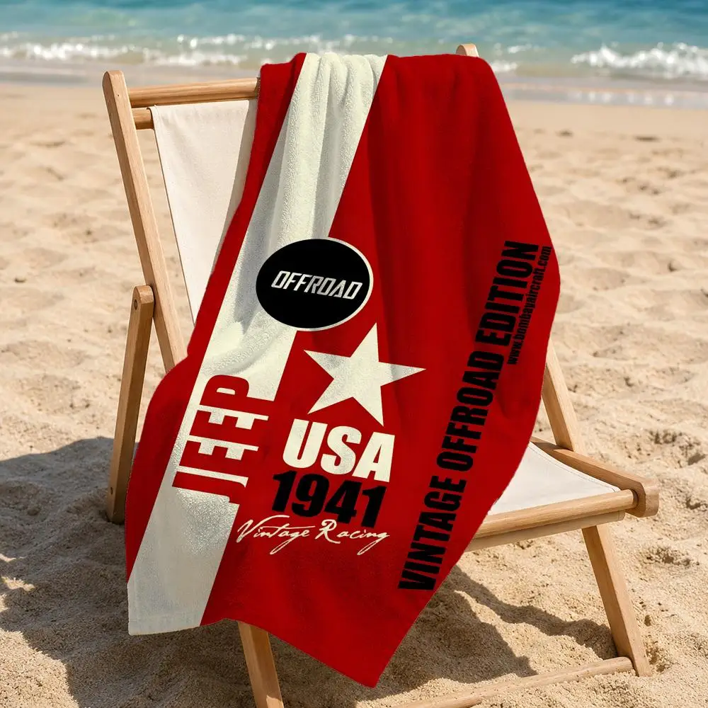 Brand Jeep Towel Towel beach towel, quick drying absorbent bath towel for Swim,Gym,Camping,Outdoor hot