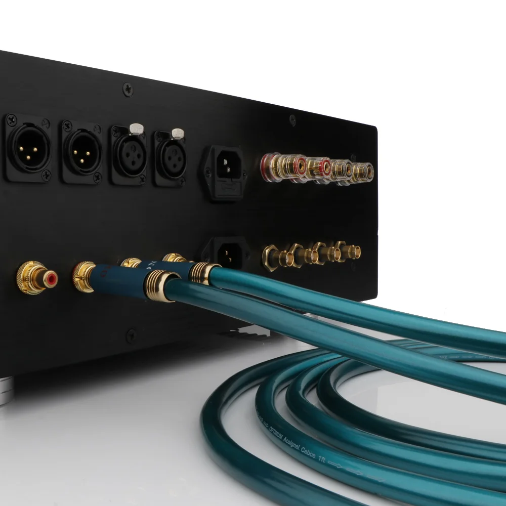 زوج كابل Ortofon RCA ربط 2RCA إلى 2RCA كابل الصوت OCC مطلي كابل RCA لمضخم الأقراص المضغوطة