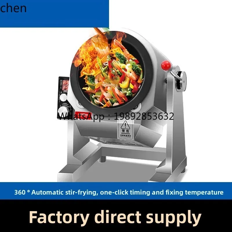 

Интеллектуальный кухонный робот-ролик вок, автоматическая машина для жарки риса, машина для жарки лапши