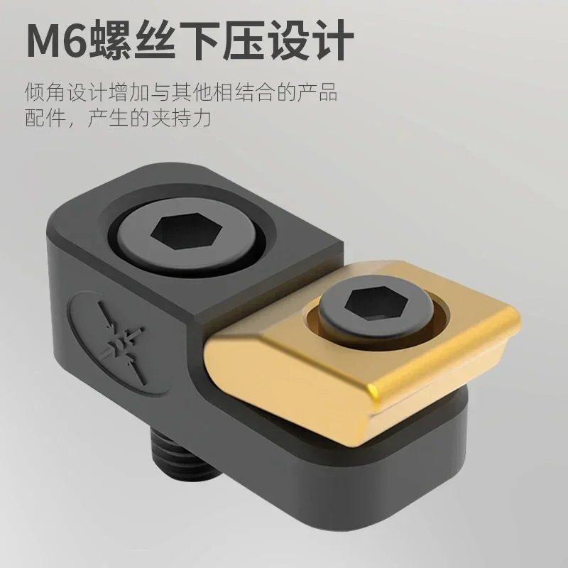 CNC machining center pneumatic OK fixture small locking block side pressure positioning clamp