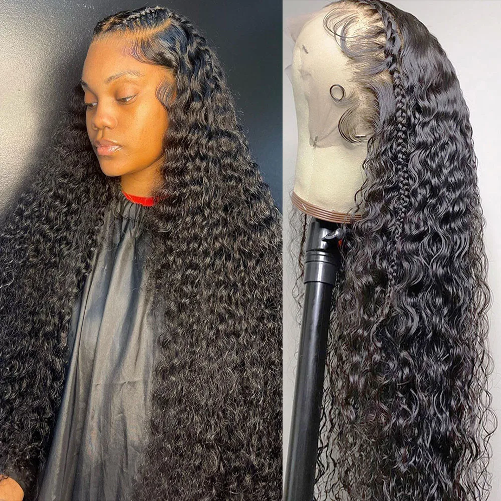 

13x4 13x6 Hd Curly Lace Front Wigs 30 40 Inch Loose Deep Wave Natural Human Hair Wigs Lace Frontal Wig Brazilian For Black Women