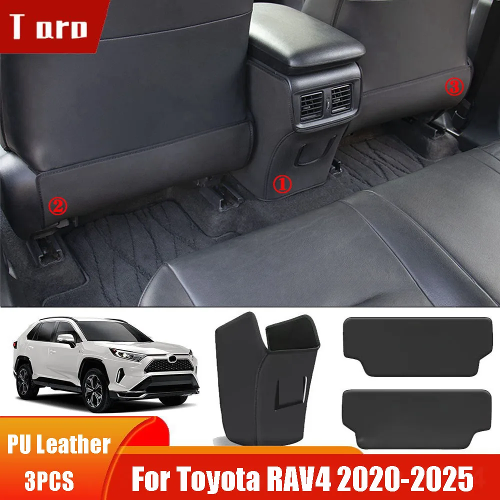 

For Toyota RAV4 2024 2025 Seat Anti Kick Pad,Car Armrest Box Rear Row Seat Cover Protection Anti-dirty Mat Interior Accessories