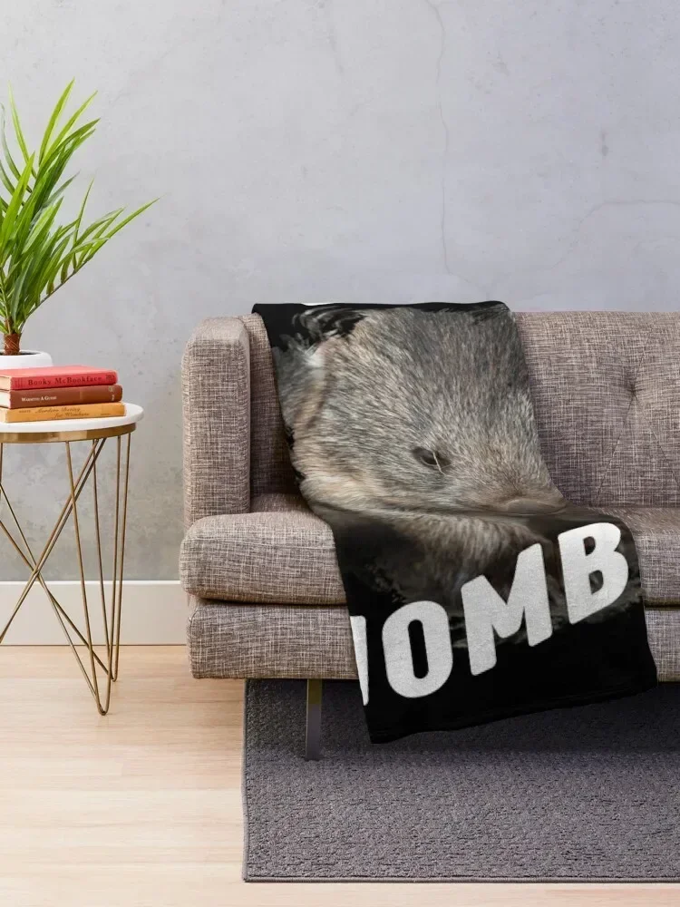 Australian Wombat Cute Wombat Baby Wombat Throw Blanket for winter Luxury Designer Custom Blankets