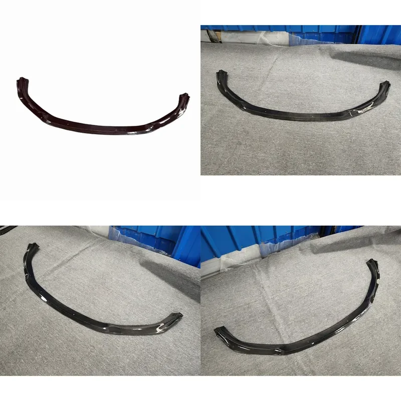 For Maserati Ghibli 2014-2017 Carbon Fiber Front Bumper Lip Edge Body Kit