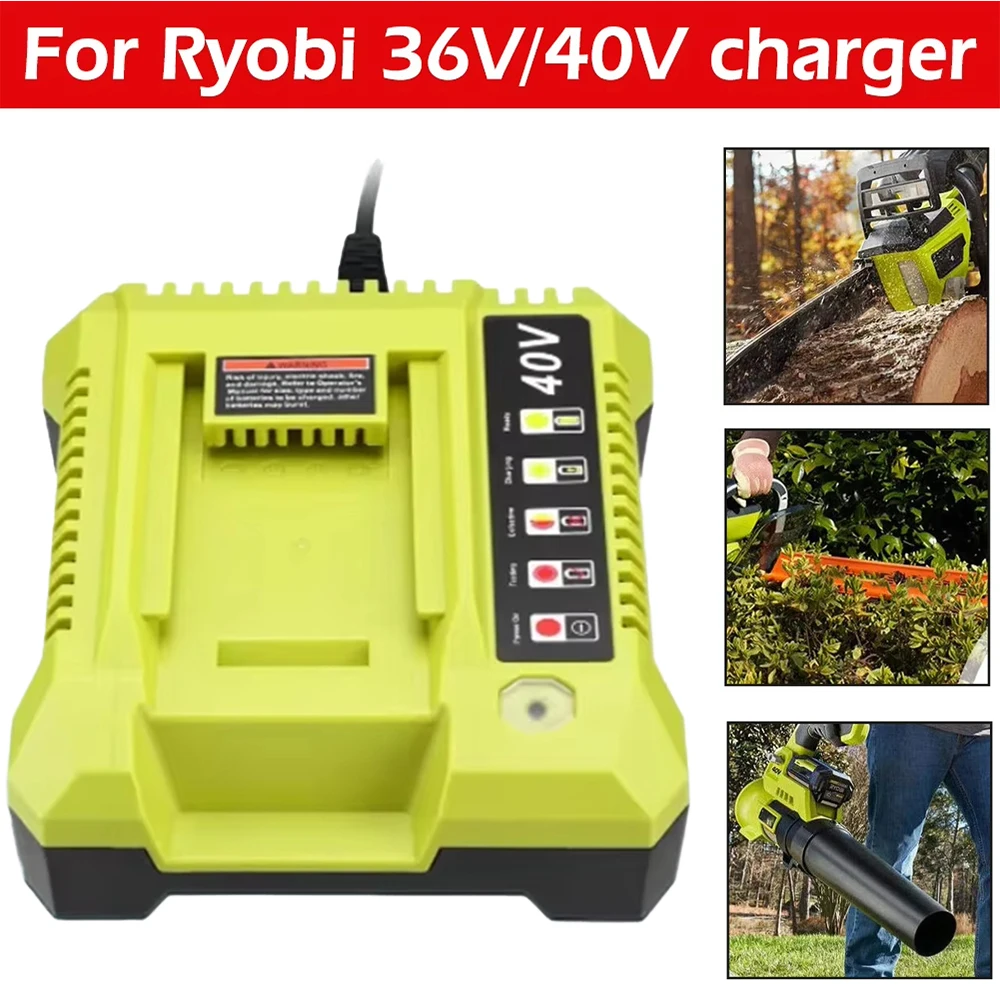 

OP401 Сменное зарядное устройство для Ryobi 40 В литий-ионный аккумулятор OP4050A OP4015 OP4026 OP4030 OP4040 OP4050 Электрические инструменты