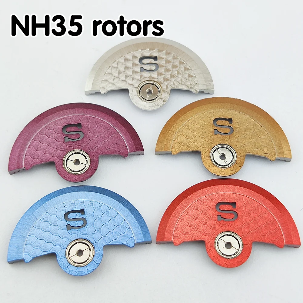 

NH35 ротор механизма часов металлический ротор S логотип ротор подходит для NH35/NH36 запасные части для часов механизма