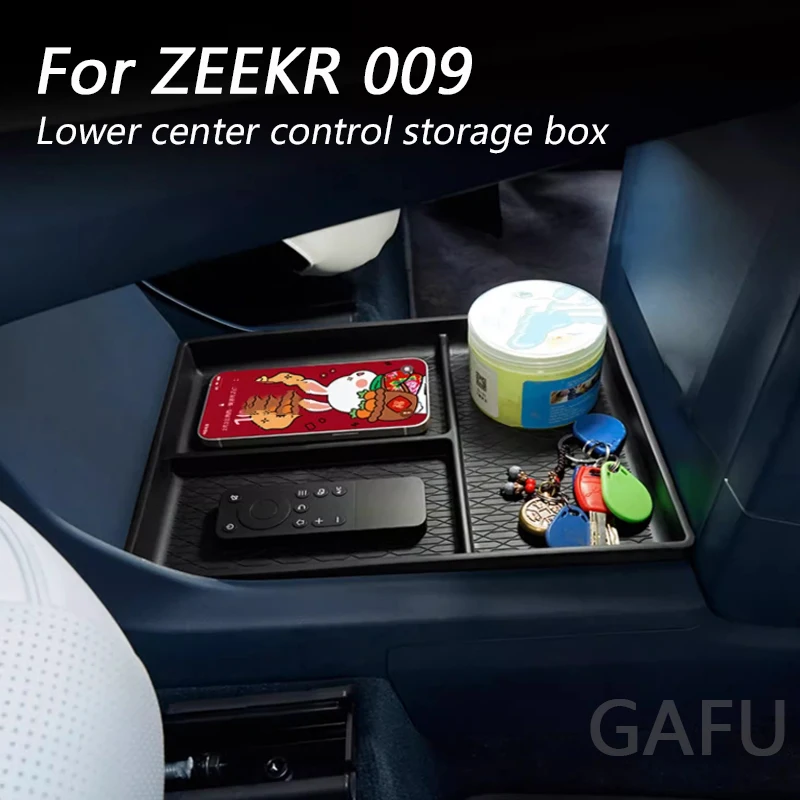 

For ZEEKR 009 2023 2024 Car Lower Central Control Storage Box Automobile Interior Trim Decoration Modification Accessories