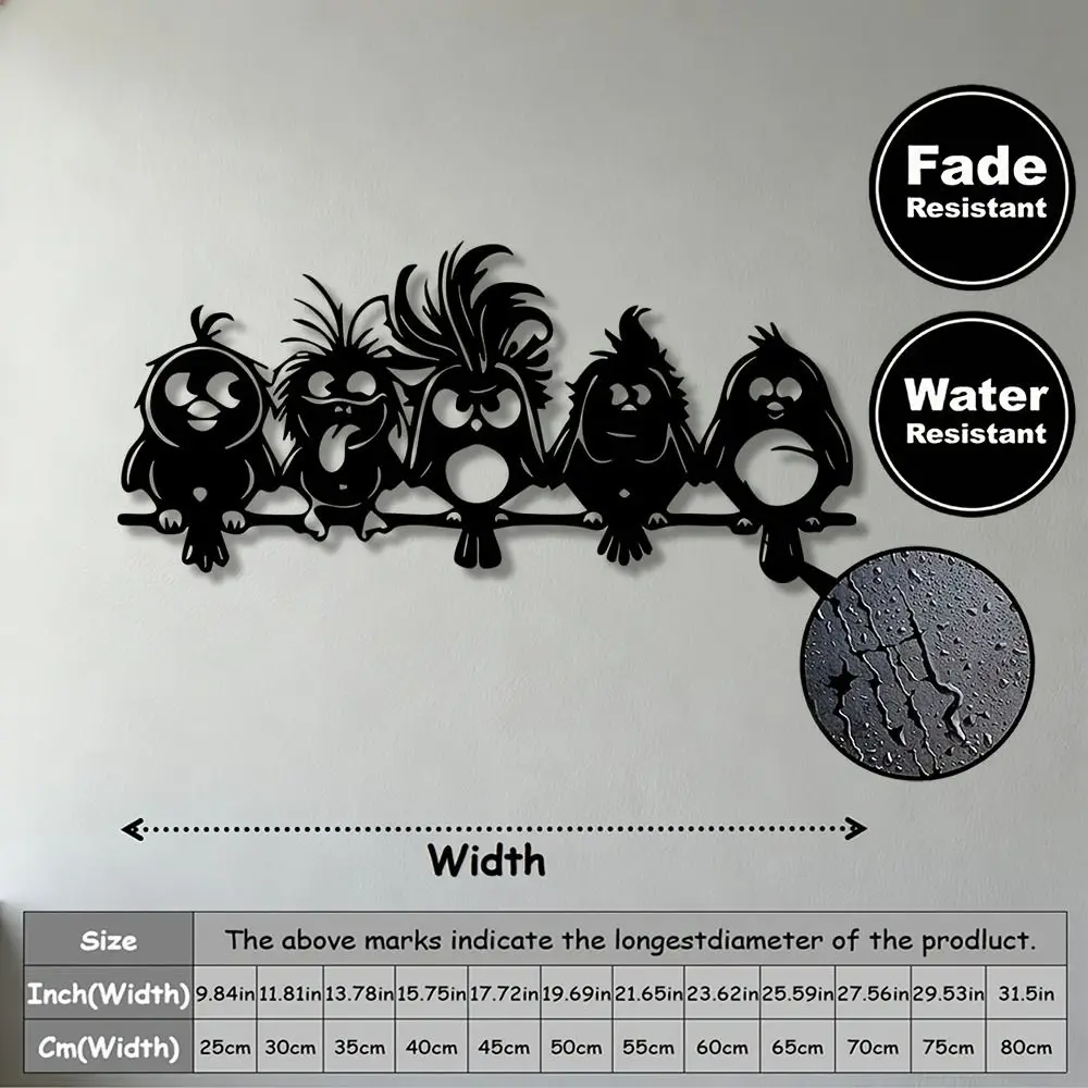CIFBUY Metal Wall Art Forged Iron Ornament Interior Decoration For Home Living Room Hanging Decor Display