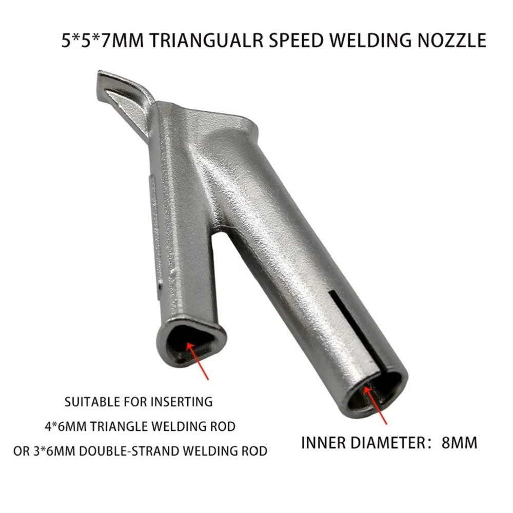 4 قطعة فوهات لحام فوهة لحام سريعة للمسدس الحراري فوهة لحام الهواء الساخن بولي كلوريد الفينيل طرف لحام سبائك التيتانيوم Y نوع 5/7 مللي متر #6