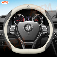 Car Steering Wheel Cover Leather For Dongfeng Fengguang DFSK Glory 580 Fengon Ix5 Ix7 38cm Non-slip Auto interior Accessories