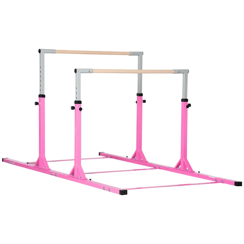 Indoor Outdoor Junior Locking System Double Horizontal Bars Gymnastic Training Parallel Bars