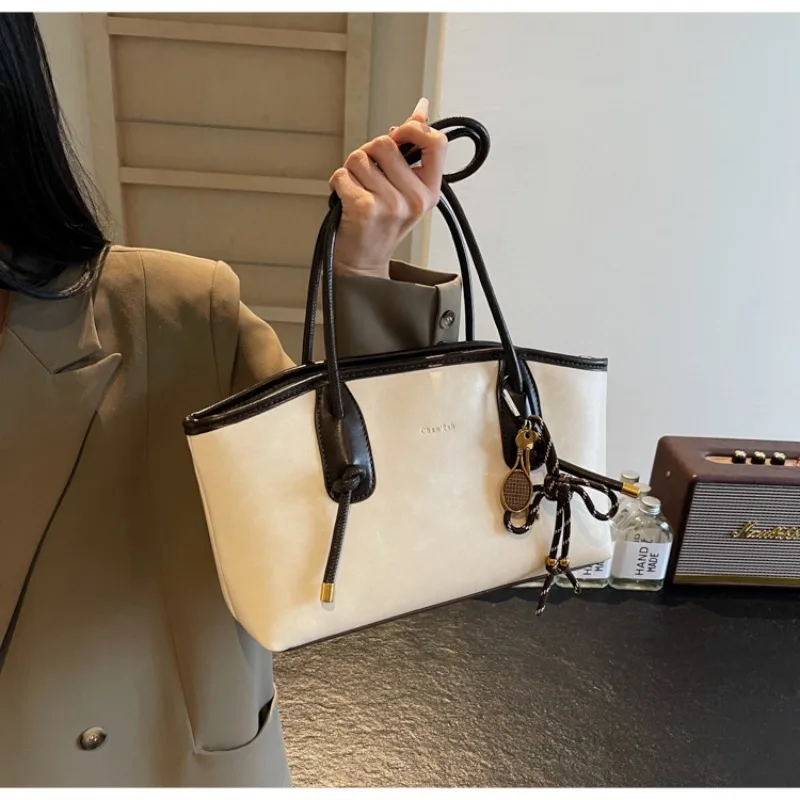 

New Women Leather Handbag Lady High-end Quality Fashion Shoulder Bag Large-capacity Commuting Tote Bag Bolsa Luxury High Quality