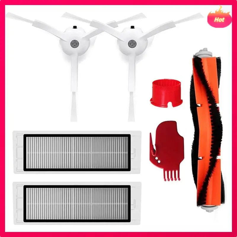 Iklan-Filter Hepa Sikat Samping Utama untuk Aksesori Penyedot Debu Robot Xiaomi Xiaowa E2 E20 E35