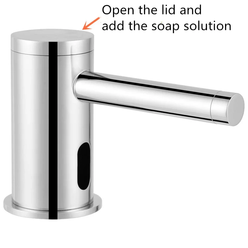 Dispenser automatico di sapone con sensore automatico per rubinetto intelligente a mani libere senza contatto