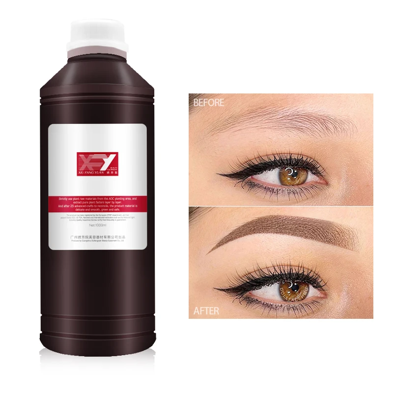 1l Pigmente OEM/ODM Permanent Make-up Tattoo permanent 6 Farben Tinten benutzer definierte Logo Microb lading für Augenbrauen Eyeliner Lippen Schönheit