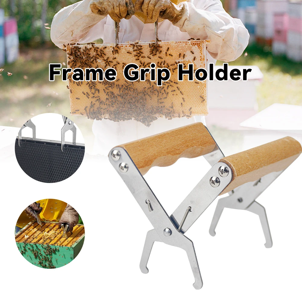 

Bee Hive Frame Holder Grip Tool For Beekeeper Equipment Gripper Capture Tool Lift Wooden +Stainless Steel Beekeeping Tools